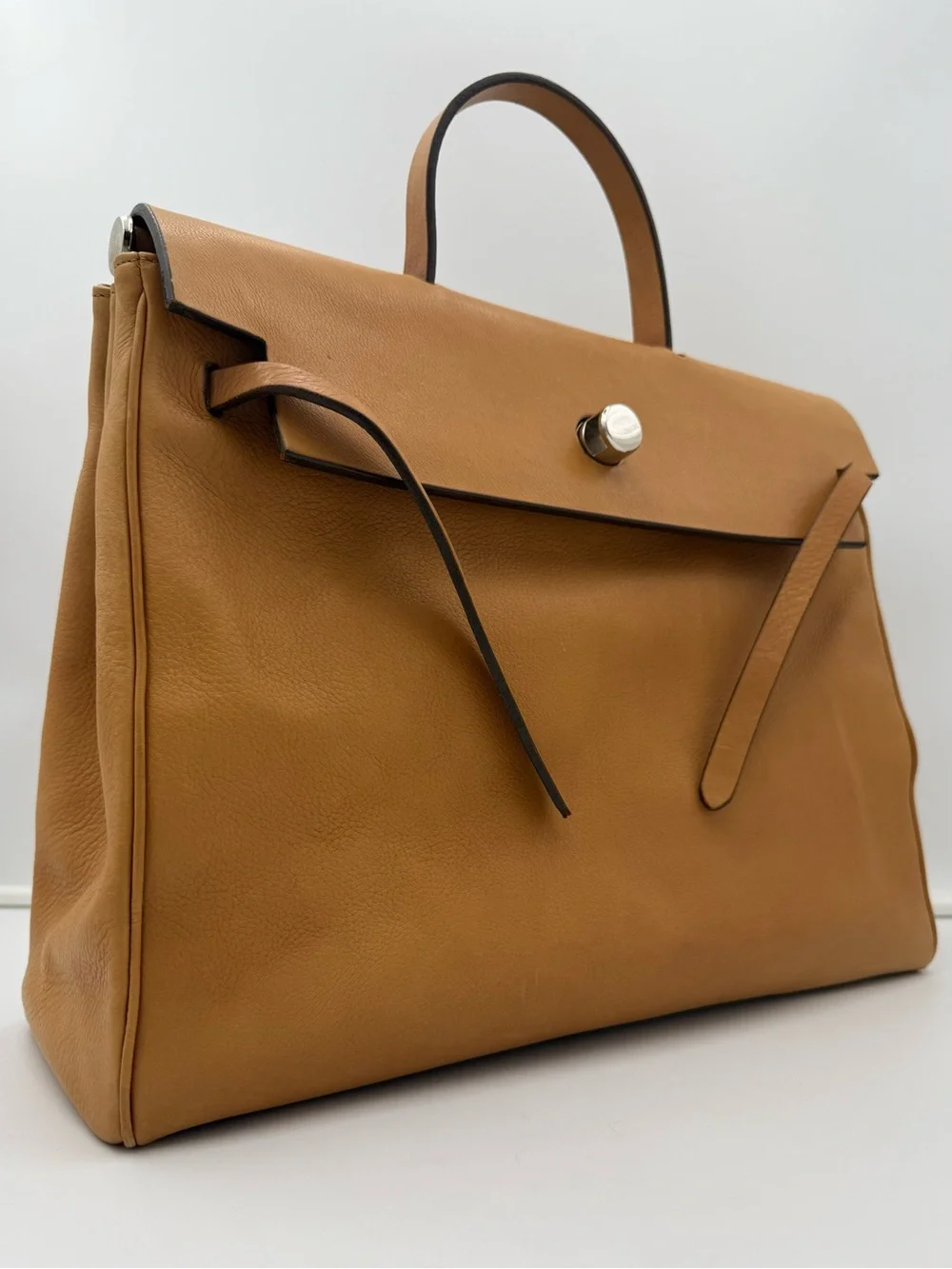 🇮🇹mauro governa 1985 PARMA • MG 39 Shoulder Bag in Brown Leather • Made in ITALY